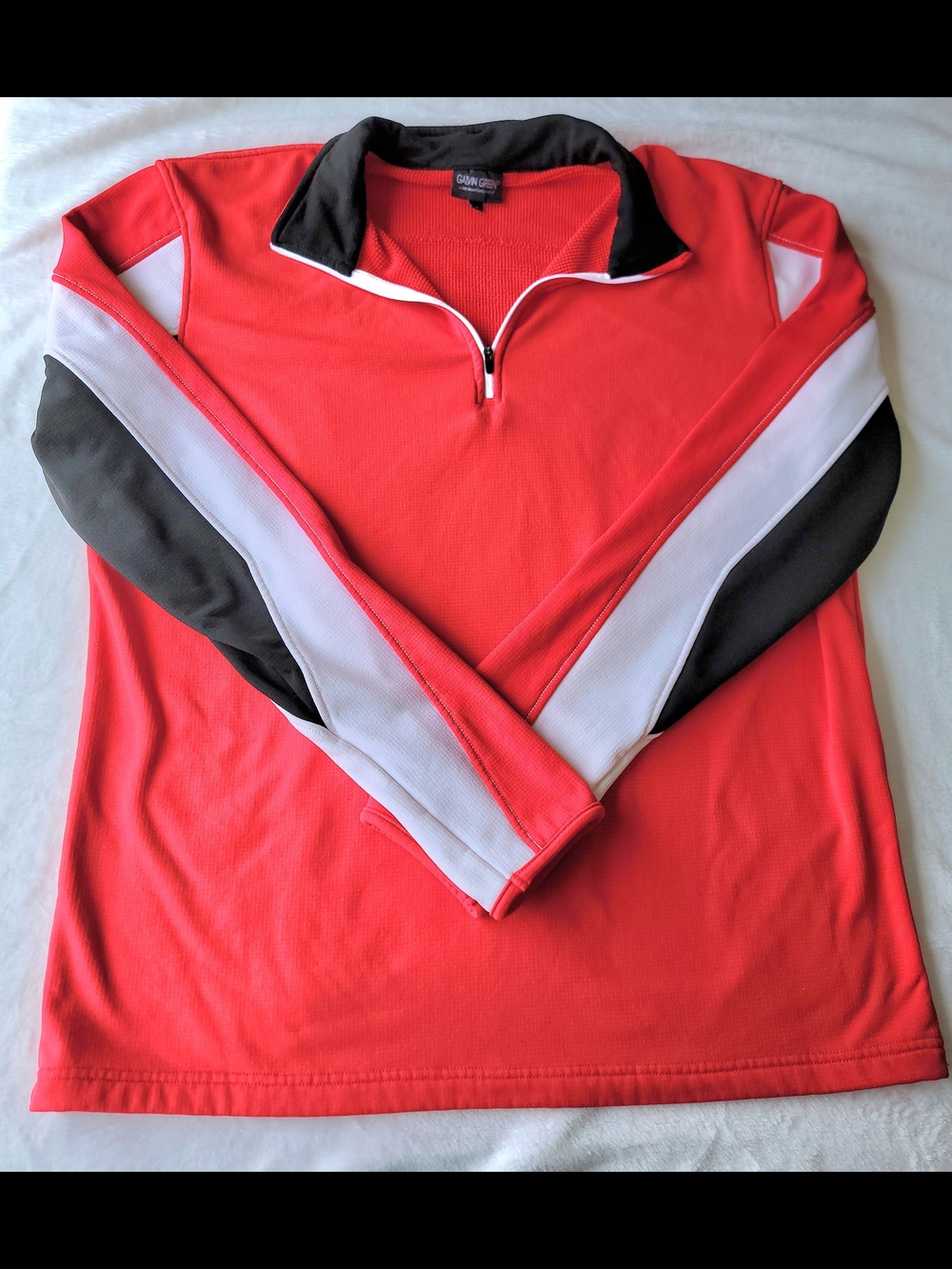Galvin Green Red Quarter-Zip Windbreaker with Insula Tech